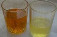 transformer oil before and after regeneration by fuel, oil cleaning installation UVR 450/16 